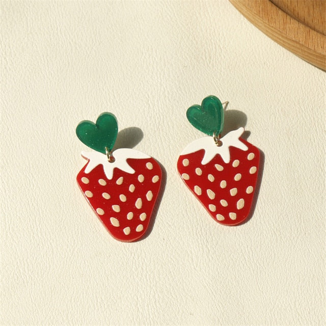 Cherry Drop Earrings