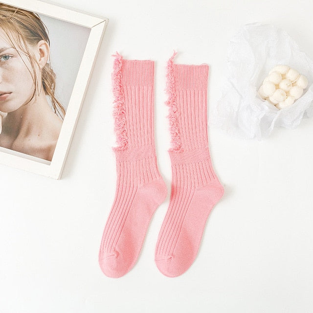 Gothic Ripped Punk Socks