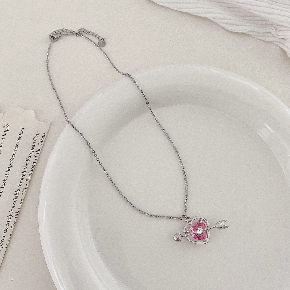 Rose Crystal Necklace Collection
