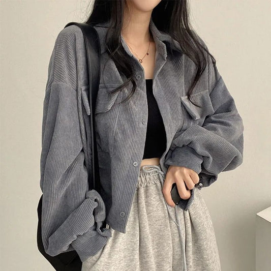 Gray Corduroy Jacket