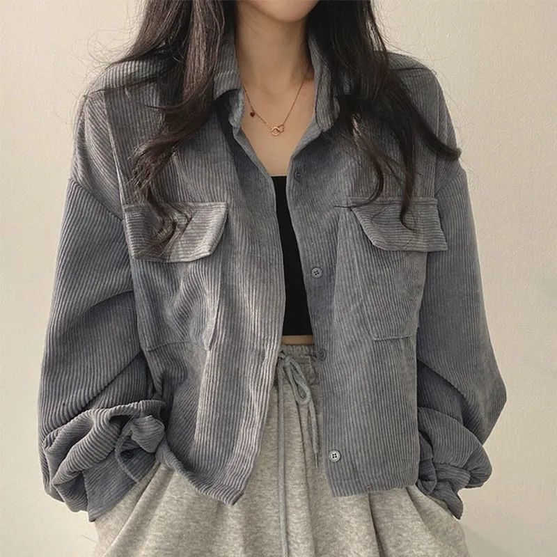 Gray Corduroy Jacket