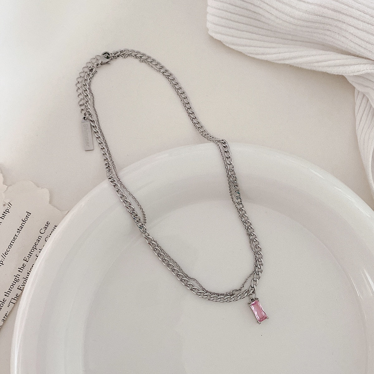 Rose Crystal Necklace Collection
