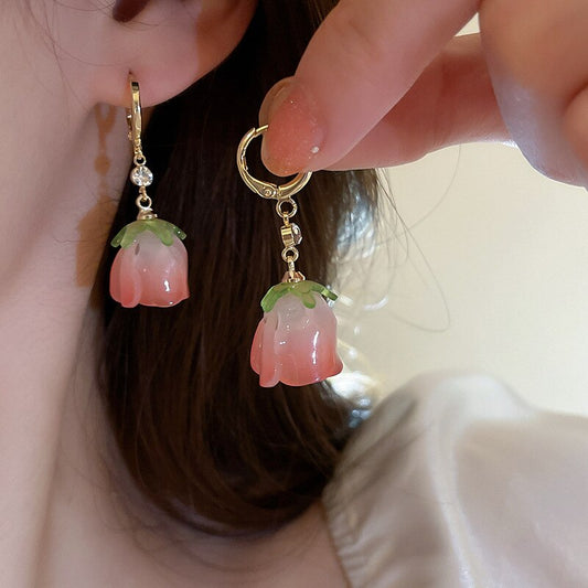 Tulip Flower Earrings