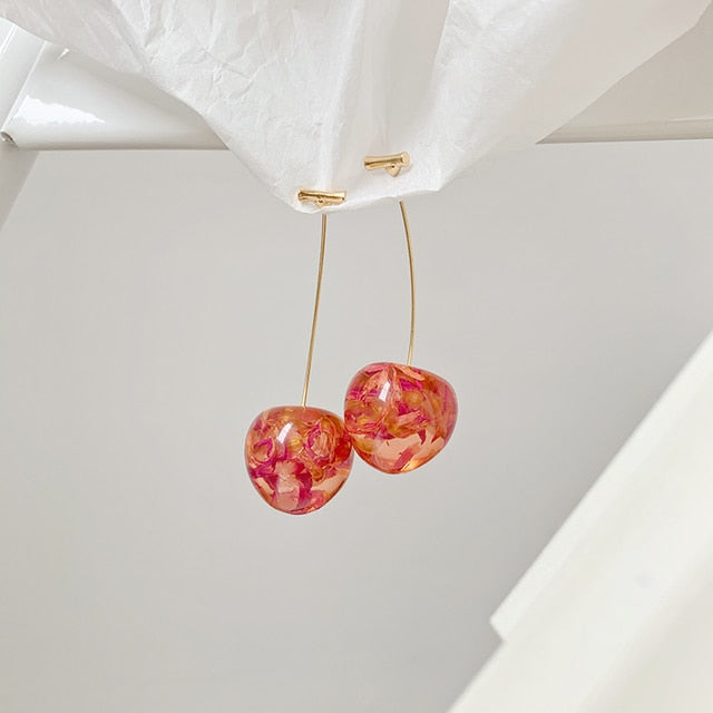 Cherry Drop Earrings