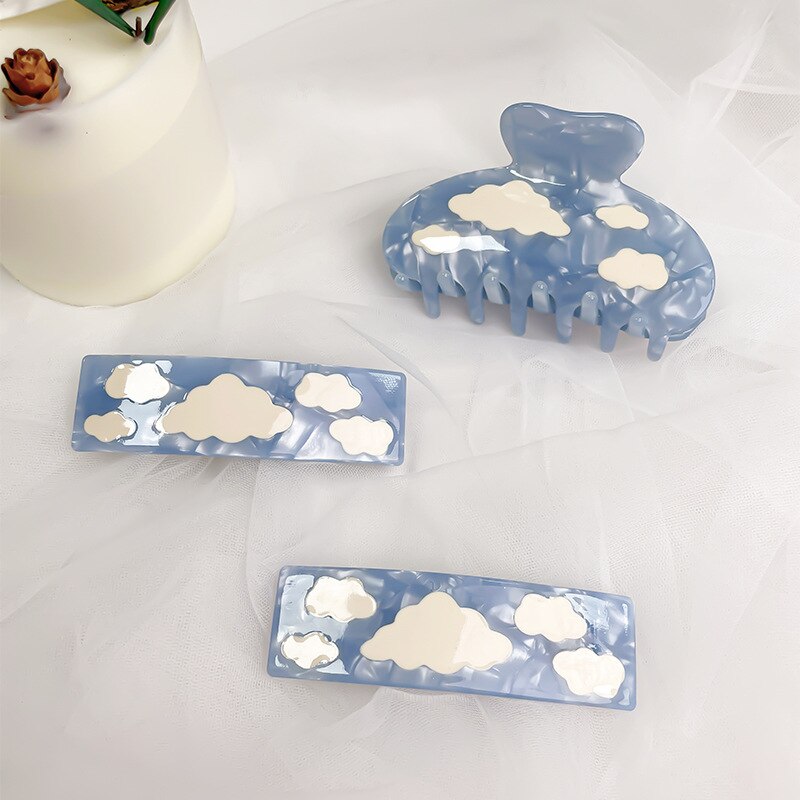Sky Blue Hair Clips