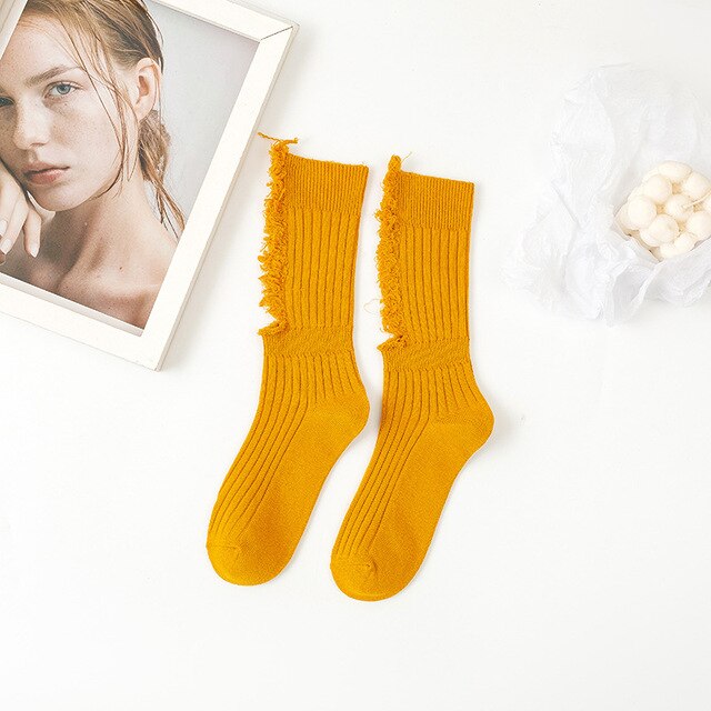 Gothic Ripped Punk Socks