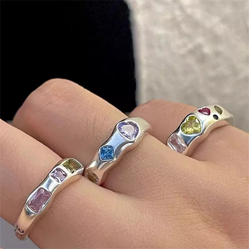 Chrome Gemstone Rings