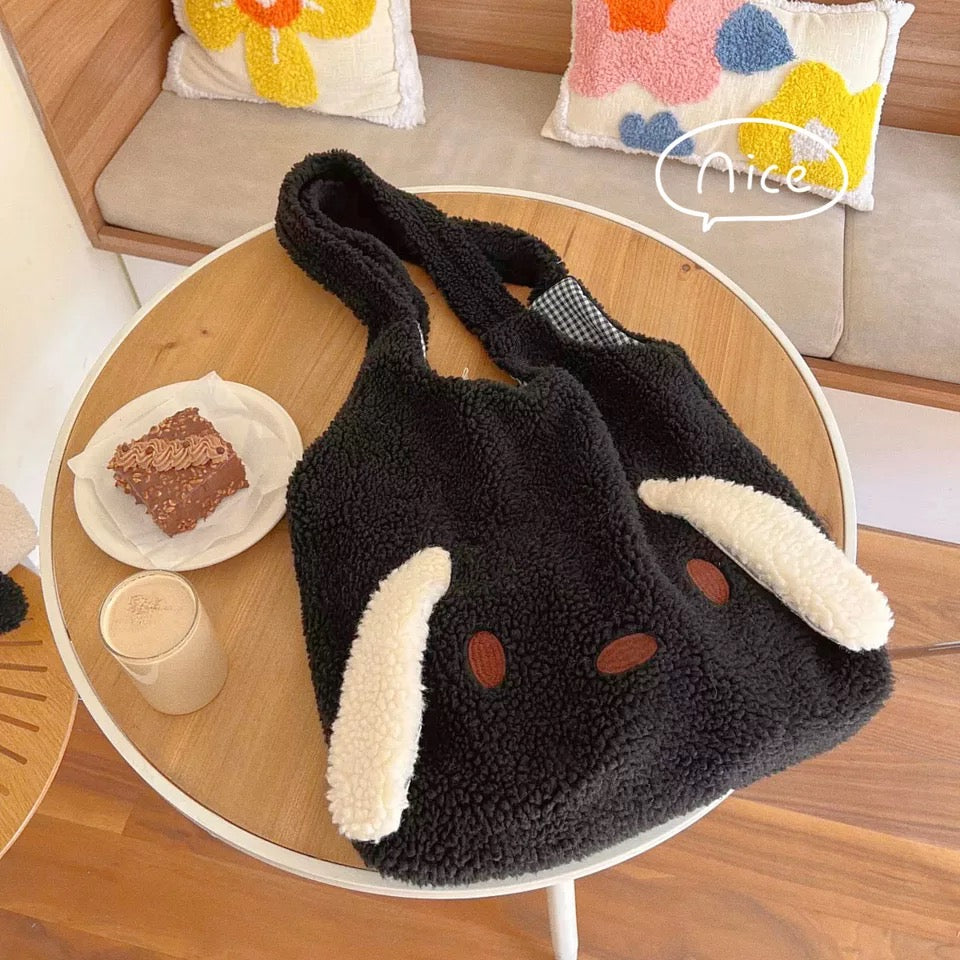 Fluffy Puppy Tote Bag