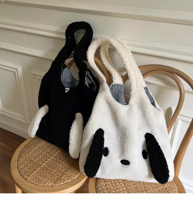 Fluffy Puppy Tote Bag