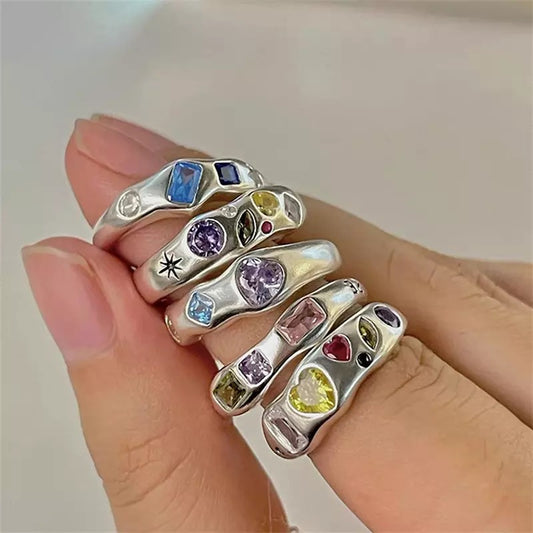 Chrome Gemstone Rings
