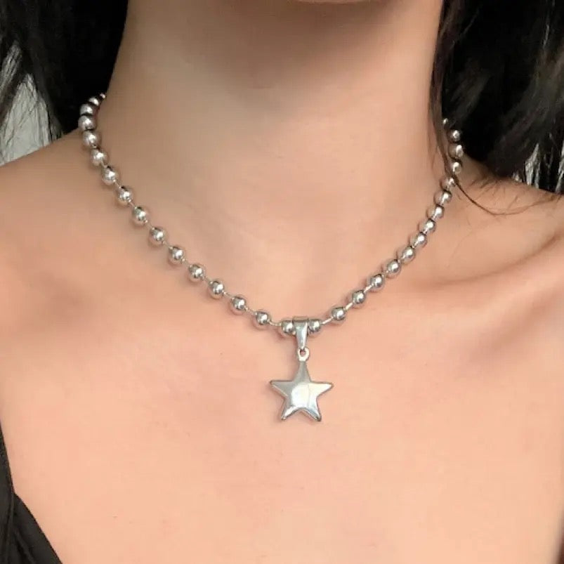 Twinkle Star Ballchain Necklace