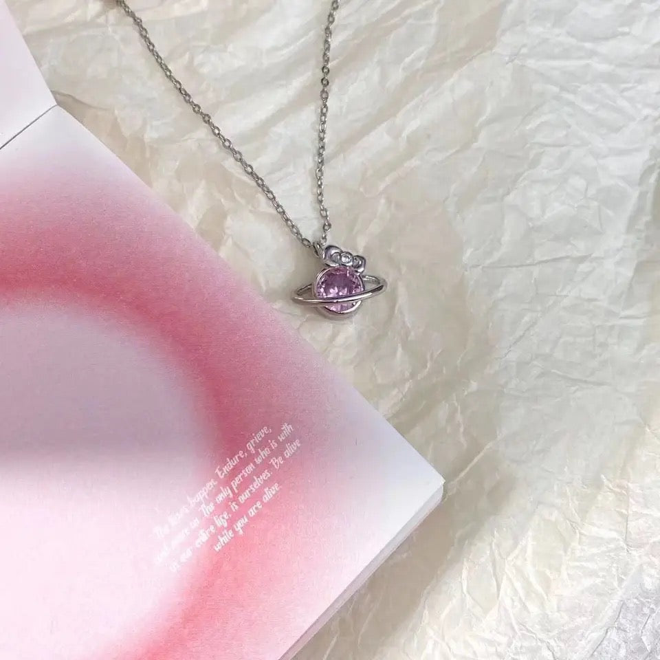 Planet Kitty Necklace