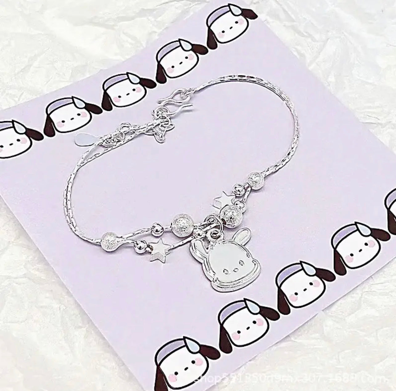 Silver Kawaii Friends Bracelet