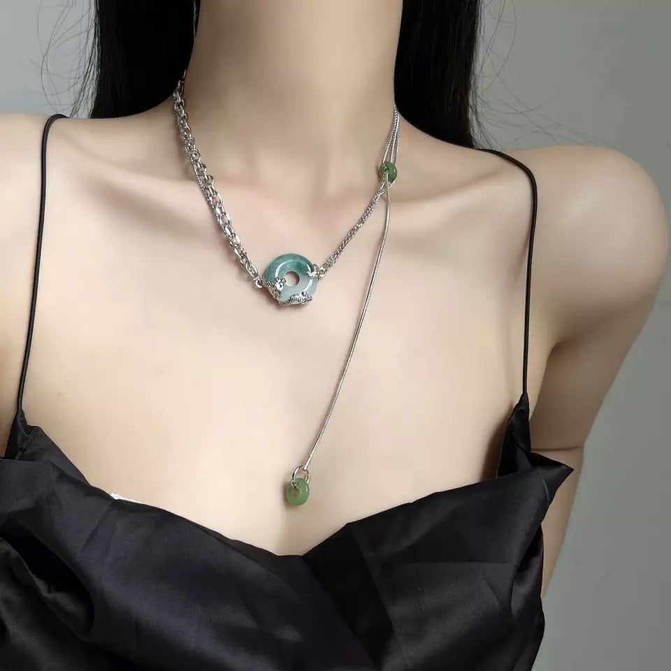 Jade Infinity Necklace