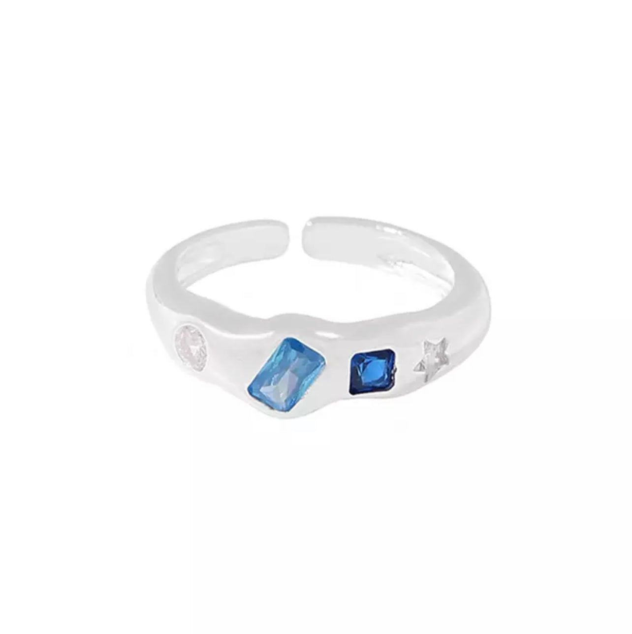Chrome Gemstone Rings