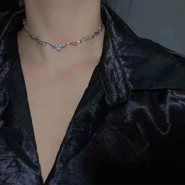 Heart Crystal Choker