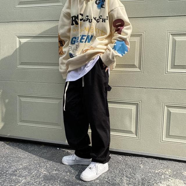 Khaki Oversized Cargo Pants